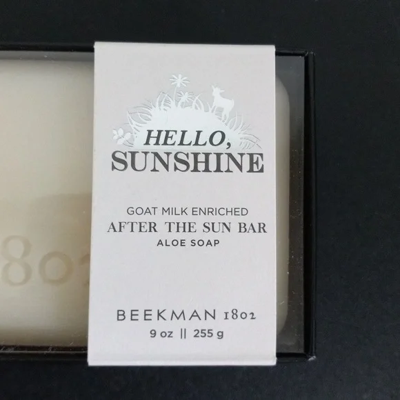 NWT BEEKMAN 1805 HELLO SUNSHINE AFTER THE SUN BAR ALOE SOAP - Picture 4 of 4